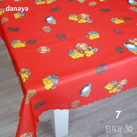 6524 Декоративна великденска покривка, 150x240cm, снимка 4 - Покривки за маси - 53887542