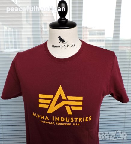 Оригинална мъжка тениска Alpha Industries размер М, снимка 2 - Тениски - 44356846