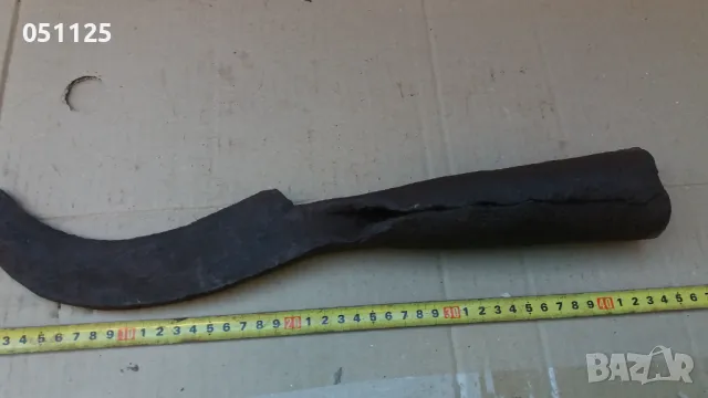 масивен кован косер, секира, инструмент за рязане на храсти , снимка 12 - Антикварни и старинни предмети - 47620427