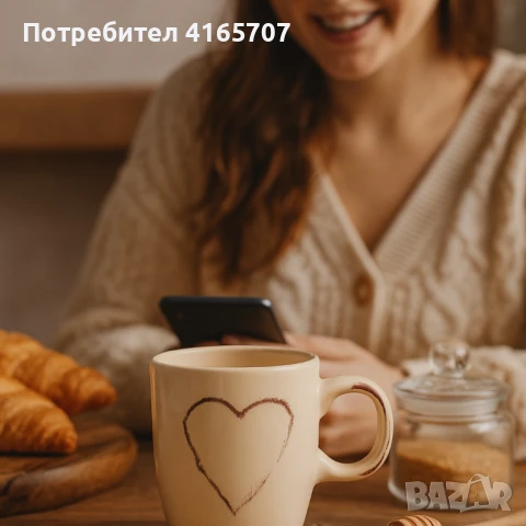 Стилна керамична чаша 150 мл – комфорт у дома и в офиса, снимка 1