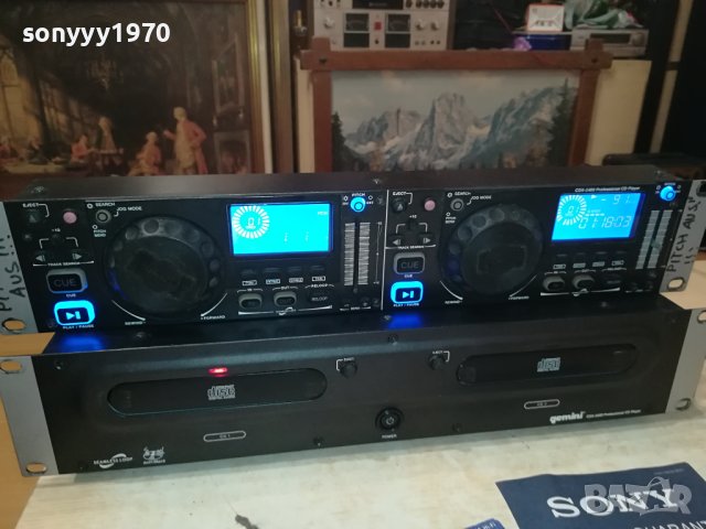 GEMINI X2 CD DJ PLAYER 0209231800LNV, снимка 2 - Ресийвъри, усилватели, смесителни пултове - 42057785