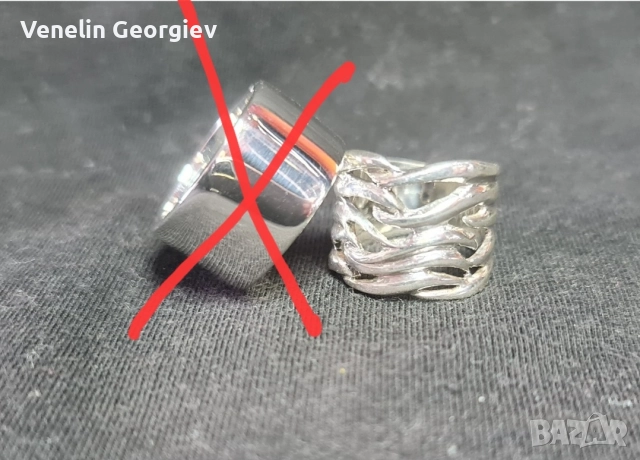 Дамски сребърни пръстени проба 925. Размер: 54-53