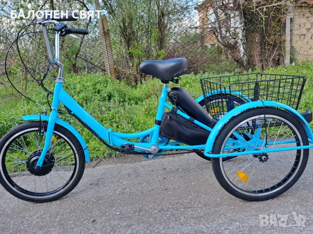 Сгъваем Нов модел e-Trike Hybrid Велосипед с три гуми Електрически Хибрид, снимка 15 - Велосипеди - 49831136
