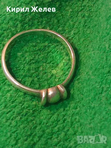 СТАР СРЕБЪРЕН ПРЪСТЕН ВИСОКА ПРОБА СРЕБРО ФИНА РЪЧНА РЕТРО АРТ ИЗРАБОТКА 45662, снимка 11 - Антикварни и старинни предмети - 46267463