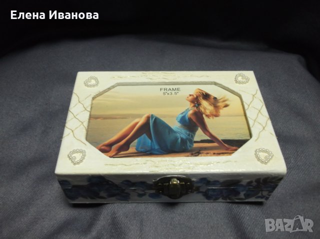 Дървена кутия за съхранение на бижута с ваша снимка #19, снимка 5 - Други - 25216345