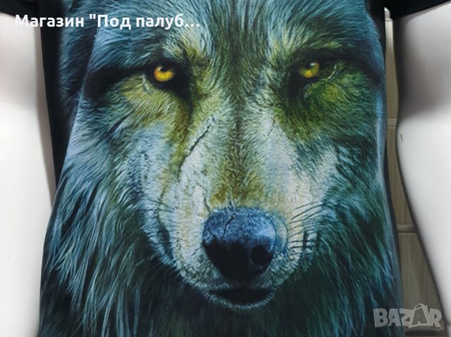 Нова мъжка тениска с дигитален печат Вълк, Серия Вълци, снимка 3 - Тениски - 29889177