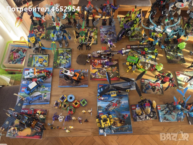 Огромна Лего Колекция, конструктури LEGO Hero Factory, Bionicle, City, NINJAGO, снимка 6 - Конструктори - 52434802