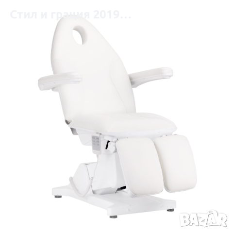 Стол за педикюр Sillon Basic (3 мотора) - бял/сив, снимка 2 - Педикюр и маникюр - 44527916