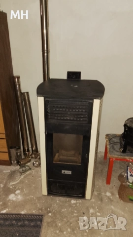 Пролетна камина Карина 10кв.+ Цял димоотход и 10 чувала пелети и прахосмукачка