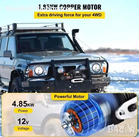 Лебедка 13500lb (6123кг) със синтетично въже , снимка 2 - Тунинг - 54231990