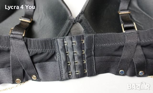 Censored 80 D страхотен черен сутиен с обемни чашки, снимка 6 - Бельо - 51727024