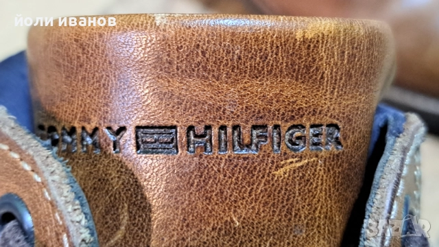 TOMMY HILFIGER-кожени зимни обувки 40 номер, снимка 3 - Ежедневни обувки - 52295285