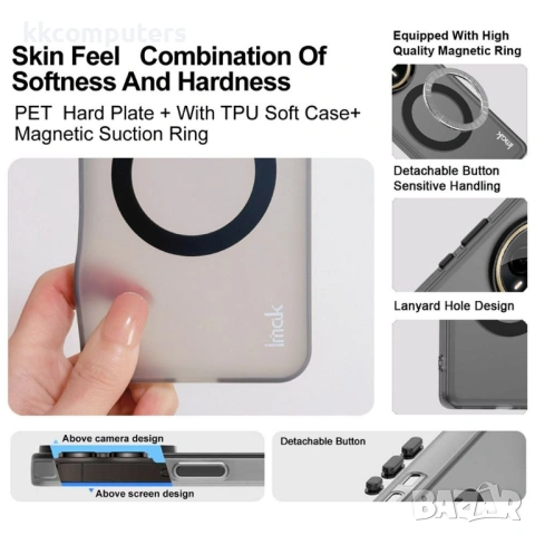 IMAK Магнитен Калъф за Xiaomi 17 Pro - PC+TPU, Тънък профил, 2 цвята, снимка 6 - Калъфи, кейсове - 53888839