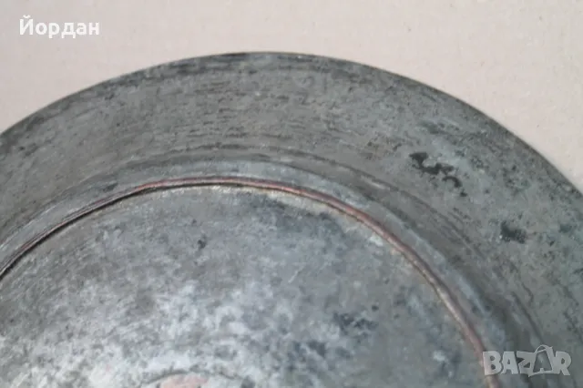 Стара медна чиния от ''Османската империя'', снимка 9 - Антикварни и старинни предмети - 48619487