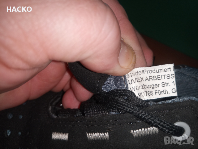 Работни Обувки UVEX с метално бомбе Номер 38 Стелка 24 см.. см., снимка 9 - Други - 44514757