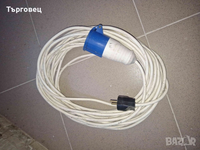 Захранващ кабел/преходник за каравана/кемпер контакт 17,5 -18  метра, снимка 2 - Друга електроника - 51452020