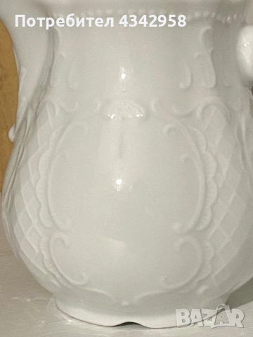 🌿 Винтидж порцеланов чайник Seltmann Weiden „Salzburg“ – Германия.1950-1970г., снимка 3 - Антикварни и старинни предмети - 54169190