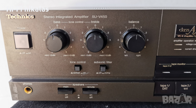 стерео усилвател TECHNICS SU-V450, снимка 5 - Ресийвъри, усилватели, смесителни пултове - 44527138