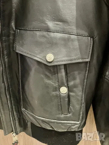 Кожено яке Aeronautica Mlitare Frecce Tricolori, снимка 7 - Якета - 48732364