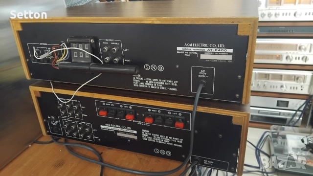Akai AM-2400 + AT-2400 усилвател и тунер, снимка 7 - Ресийвъри, усилватели, смесителни пултове - 52141536
