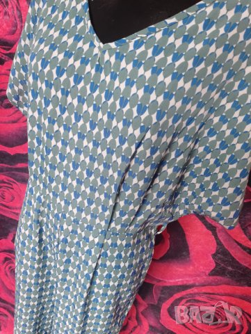 Нов фееричен дълъг гащеризон в бяло, зелено и синьо ХЛ, снимка 3 - Гащеризони - 42649432