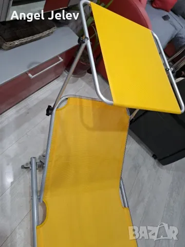 алуминиев шезлонг, снимка 8 - Градински мебели, декорация  - 49698319