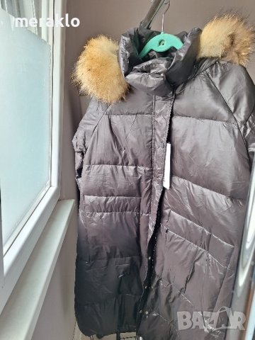 тотално намаление-Овърсайз от 330лв., ново, уникално яке, парка с гъши пух и естествен косъм , снимка 16 - Якета - 40032661