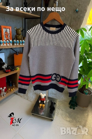 Gucci Мъжка Блуза С Дълъг Ръкав Гучи - 3 Налични Цвята Код SK54, снимка 2 - Блузи - 52474810