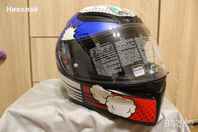 Каска AGV K1 Bang Multicolor, снимка 5 - Аксесоари и консумативи - 54059709