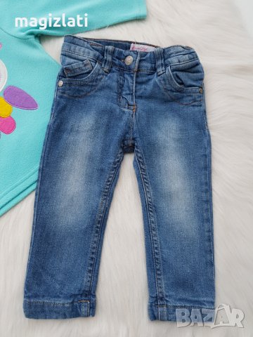 Ватирани дънки 12-18 месеца