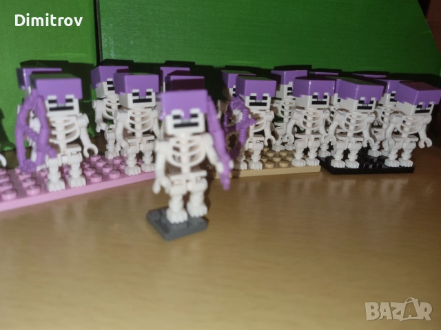 Lego Minecraft скелет минифигура -25бр, снимка 4 - Конструктори - 51871889