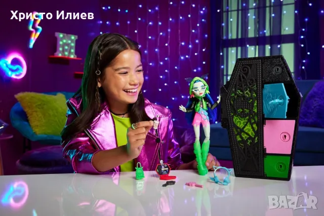 Monster High Skulltimate Secrets призрачни тайни Кукла Ghoulia Yelps с гардероб, снимка 3 - Кукли - 47690670