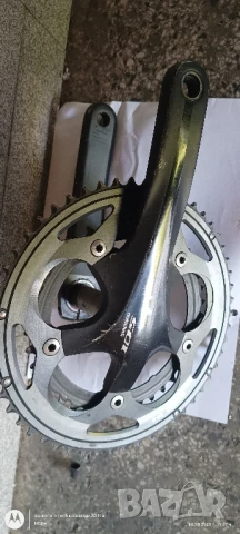 Курбели shimano 105 зъби 53/39 рамена 175 мм., снимка 1