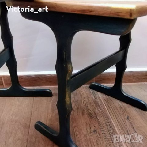 Дървени масички 3-ка, снимка 5 - Маси - 42127403