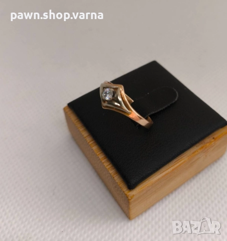 Винтидж златен пръстен – съветско злато, 583, снимка 2 - Пръстени - 51852208