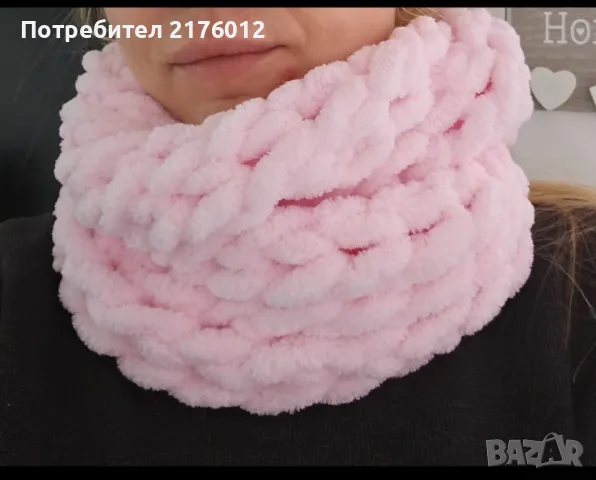 Меки шалове от Ализе пуфи, снимка 8 - Шалове - 49010300