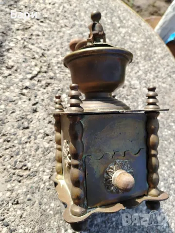 Белгийска бронзова мелачка за кафе и подправки, снимка 8 - Антикварни и старинни предмети - 49840059