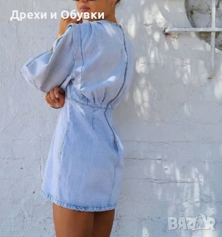 Дънкова рокля Zara , снимка 13 - Рокли - 54096591