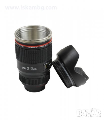 ТЕРМО ЧАША ОБЕКТИВ ЗА ФОТОГРАФИ, 400 МЛ. - код 1693, снимка 3 - Подаръци за мъже - 33989778