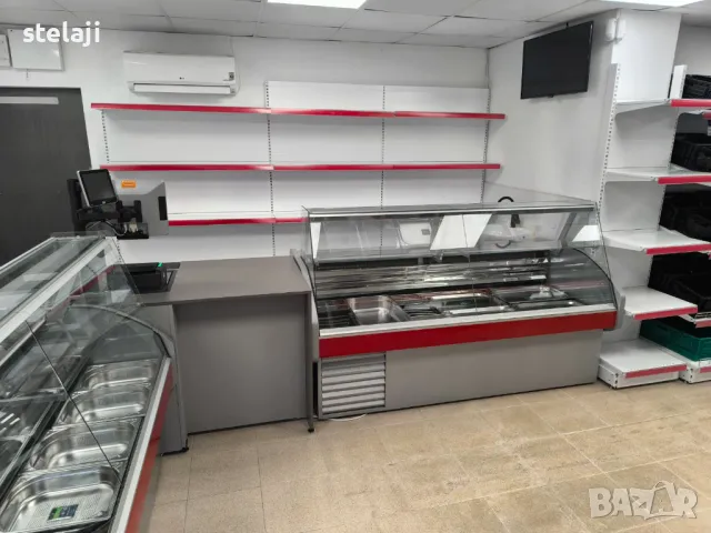 Търговско оборудване за хранителен магазин - стелажи, кошници, колички, снимка 8 - Стелажи и щандове - 49451376