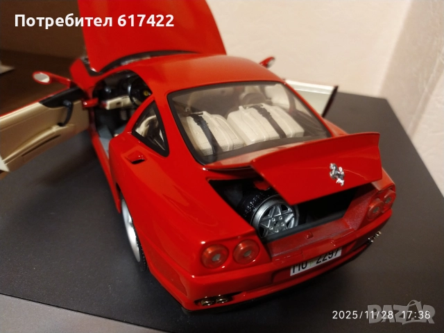 1:18 Два метални модела на Burago-Ferrari F50 и 550 Marinello, снимка 18 - Колекции - 52576968