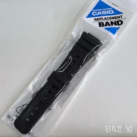 Casio G-Shock Genuine Replacement Band Black Resin Strap GA-2100 GM-2100 DW-5600 Каишка за часовник