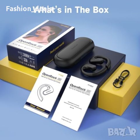 Нови Водоустойчиви Спортни Слушалки OpenRock S с TubeBass Технология, снимка 9 - Bluetooth слушалки - 42851703