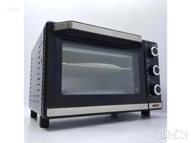 НОВИ! Фурна с таймер камък за пица тавички 24л 1400W Switch on, снимка 2 - Печки, фурни - 50734859