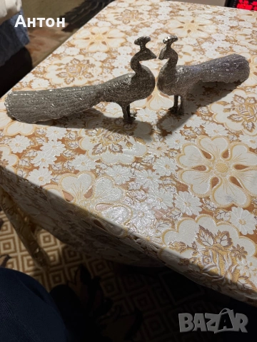 Пауни от бронз месинг., снимка 3 - Антикварни и старинни предмети - 54164807