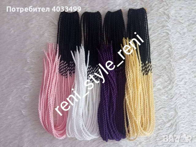 Опашки от плетени плитки за коса с еластичен ластик   , снимка 8 - Други - 44809296