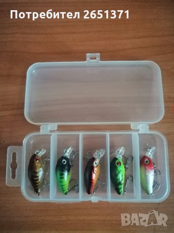 Воблери мини в кутийка , снимка 2 - Стръв и захранки - 31159271