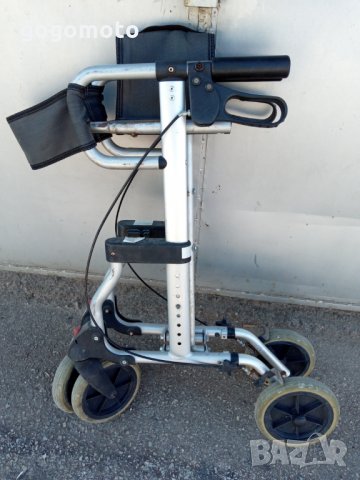 Инвалидна АЛУМИНИЕВА количка ролатор, проходилка, за хора в тежко положение,под наем или продажба, снимка 11 - Инвалидни колички - 21370773