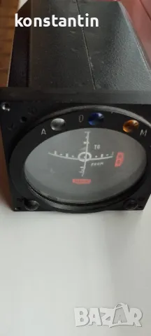 ИНДИКАТОР ОТ САМОЛЕТ/ВЪРТОЛЕТ ГЕРМАНИЯ, снимка 6 - Антикварни и старинни предмети - 47818930