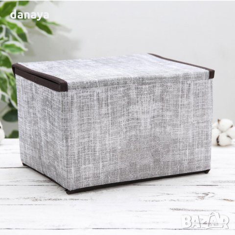 2533 Текстилна сгъваема кутия за съхранение органайзер, снимка 4 - Органайзери - 34912177